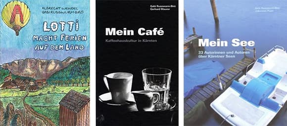 Einige der Bücher von Gabi Russwurm-Biró